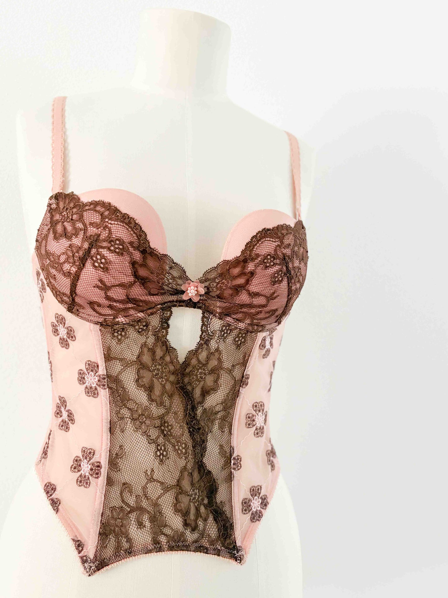 PRINCESS PINK BROWN BUSTIER (75B/70C)