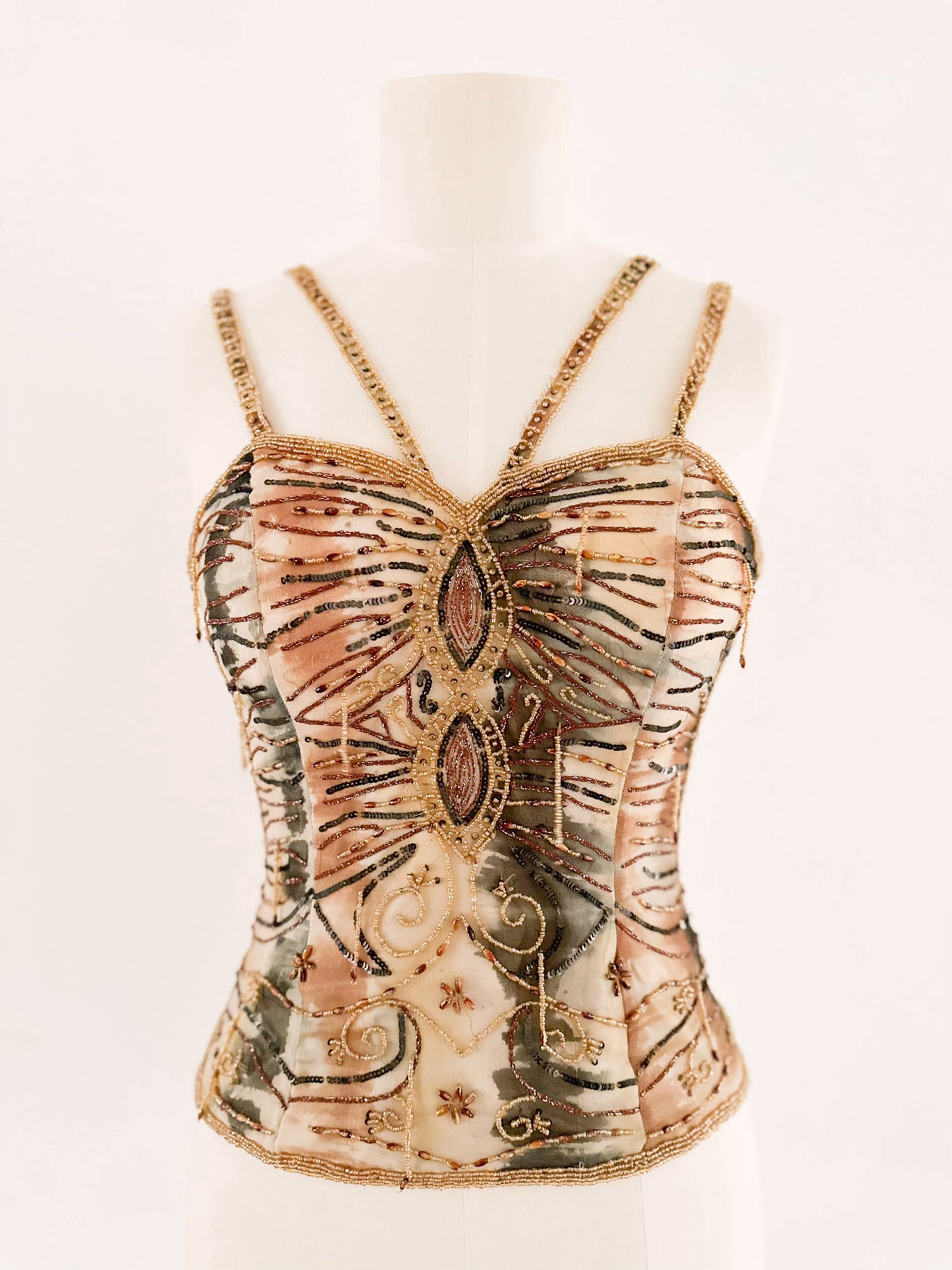 EMBELLISHED Y2K CORSET (S/M)