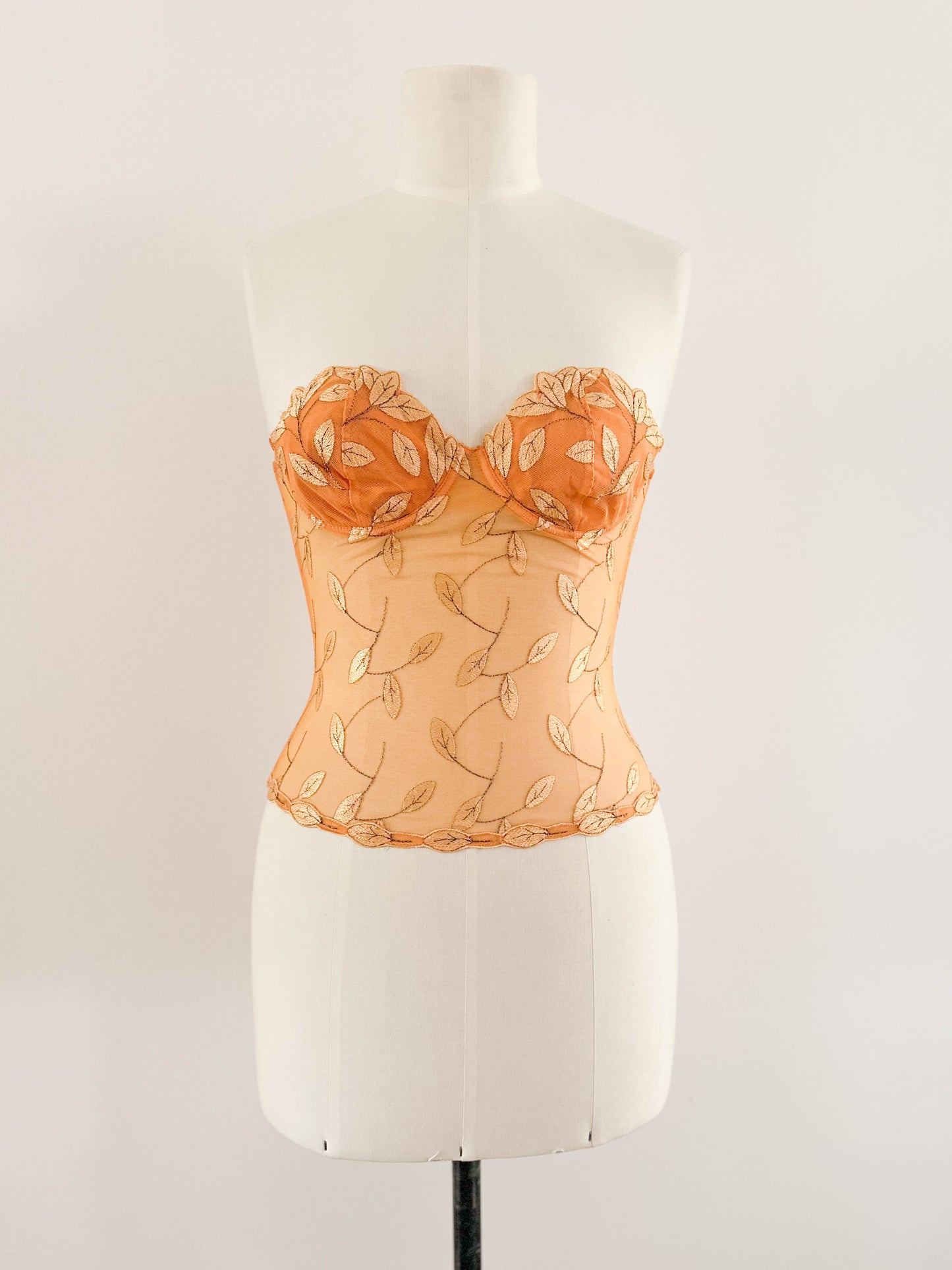 TANGERINE FLORAL BUSTIER (75B/70C)