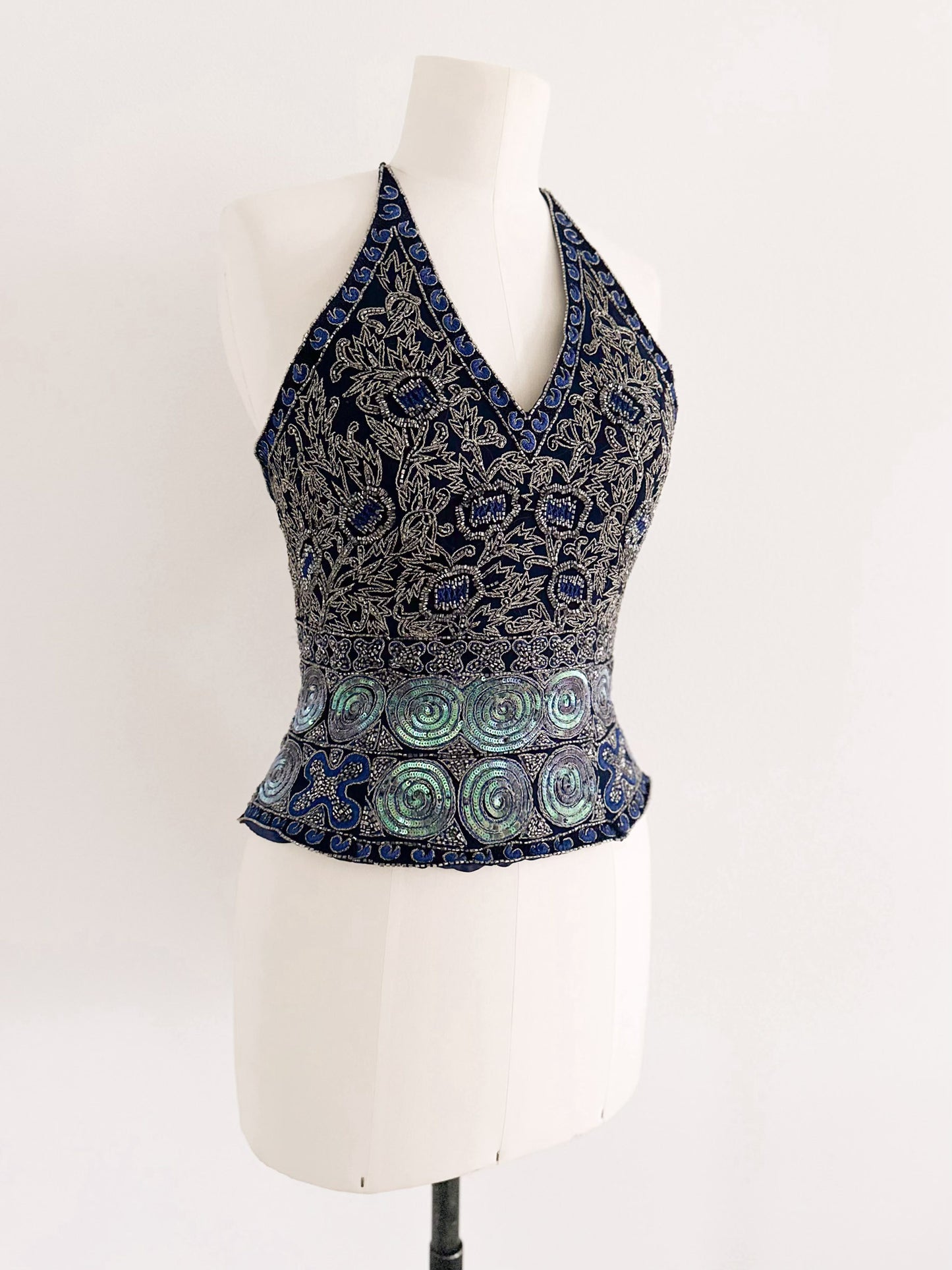 HALTER EMBELLISHED CORSET (L - XL)