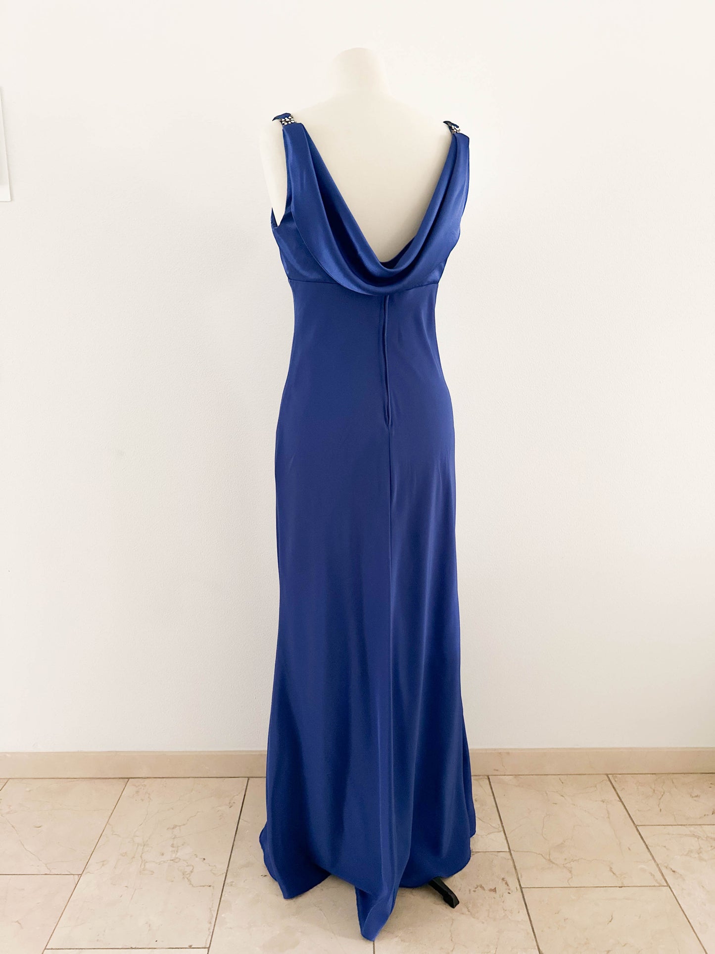 KOBALT DRAPED GOWN (S - M)