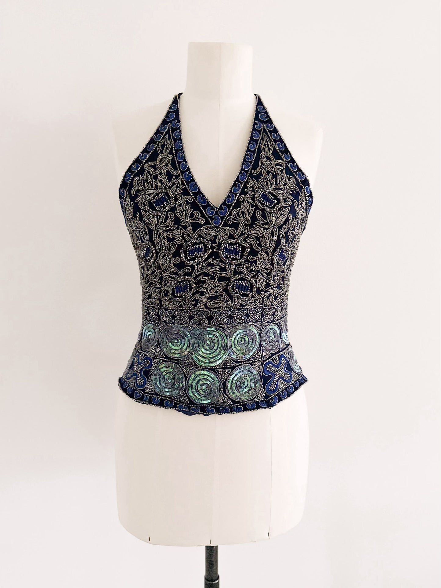 HALTER EMBELLISHED CORSET (L - XL)