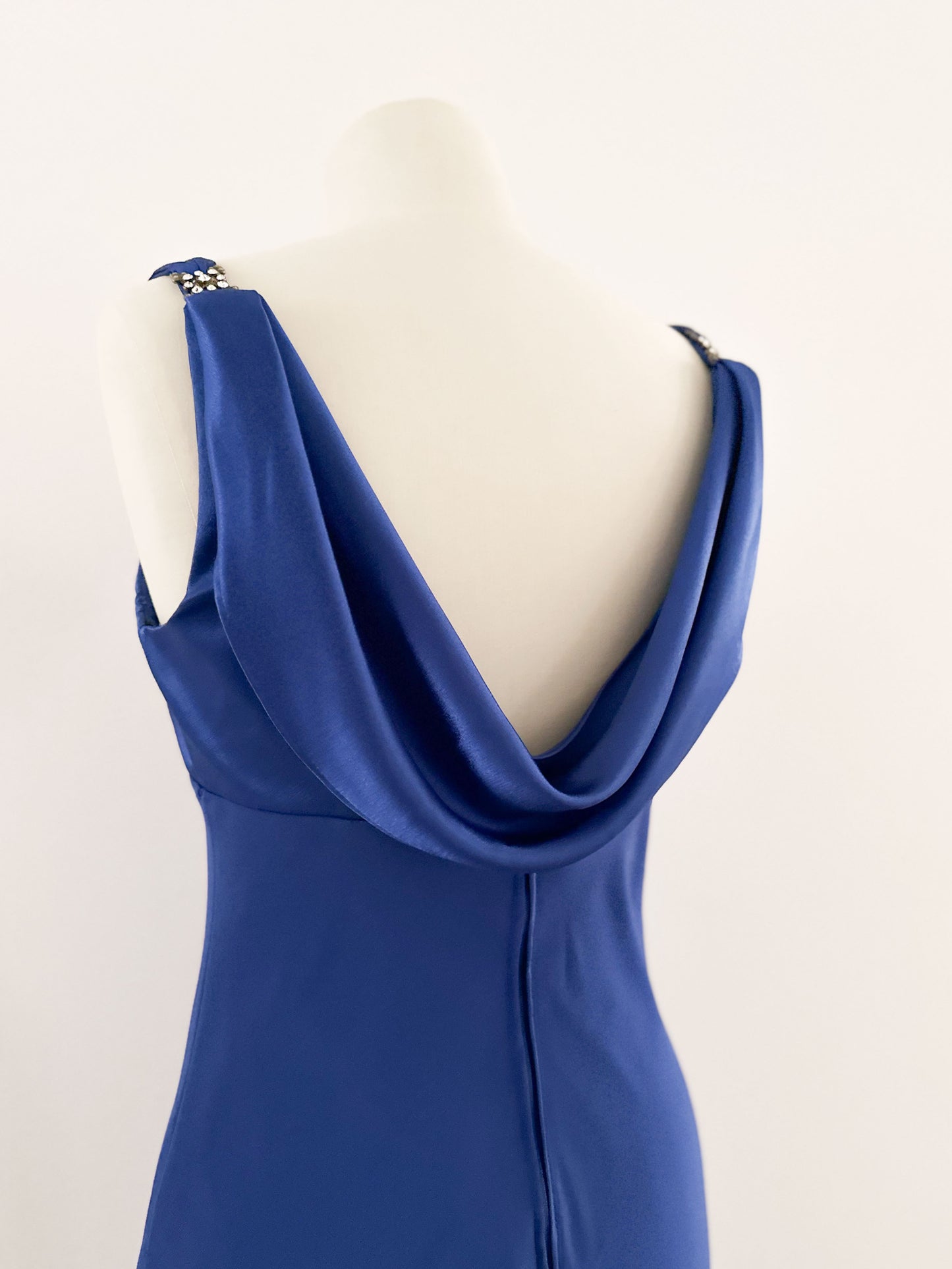 KOBALT DRAPED GOWN (S - M)