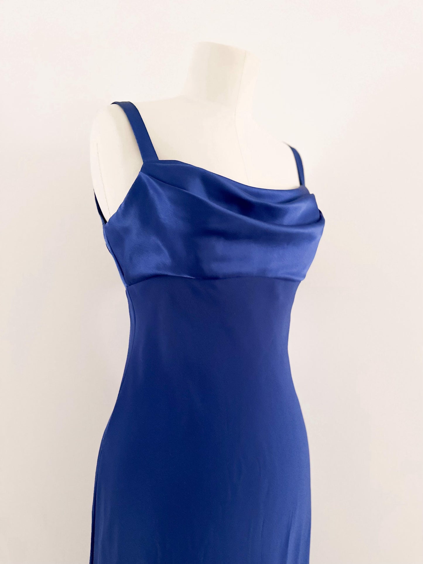 KOBALT DRAPED GOWN (S - M)