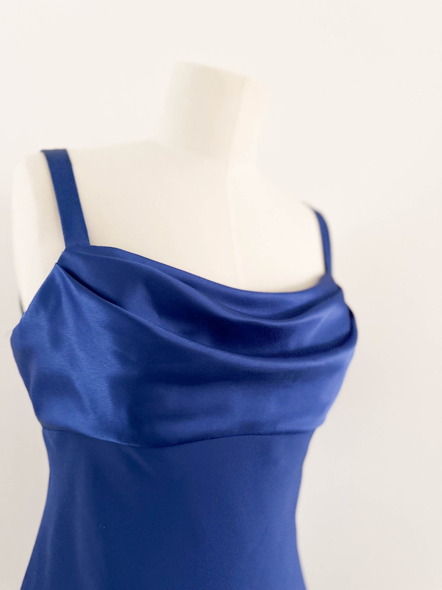 KOBALT DRAPED GOWN (S - M)