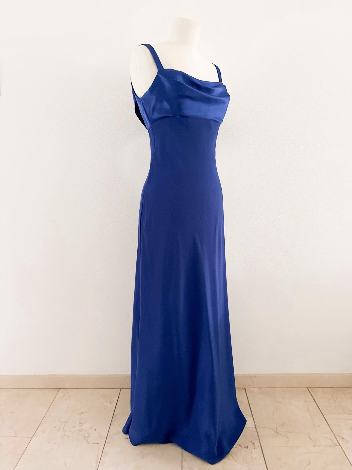 KOBALT DRAPED GOWN (S - M)