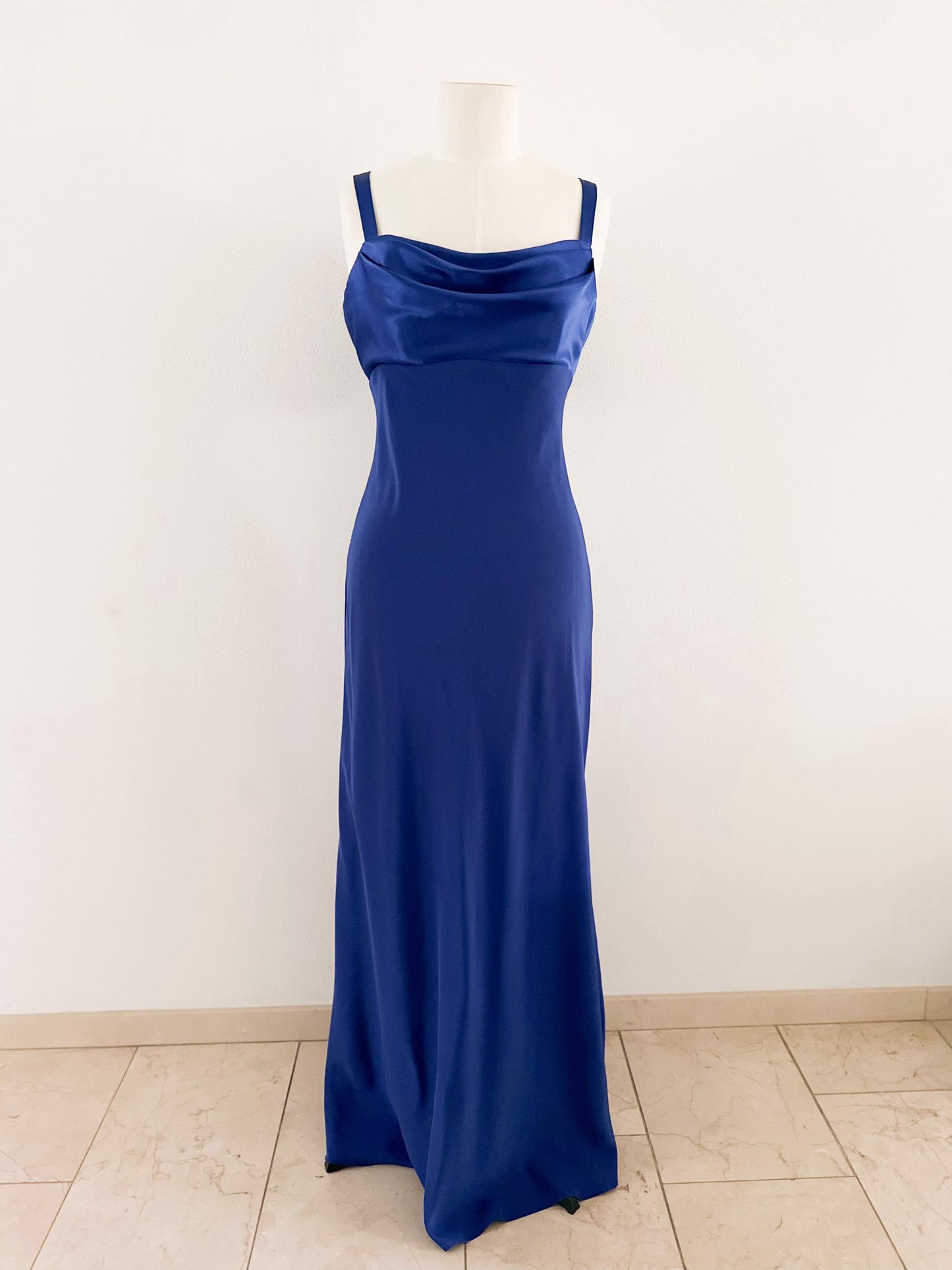 KOBALT DRAPED GOWN (S - M)