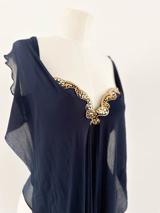 LA PERLA NAVY MULTIWAY BODYSUIT (80C/75D)