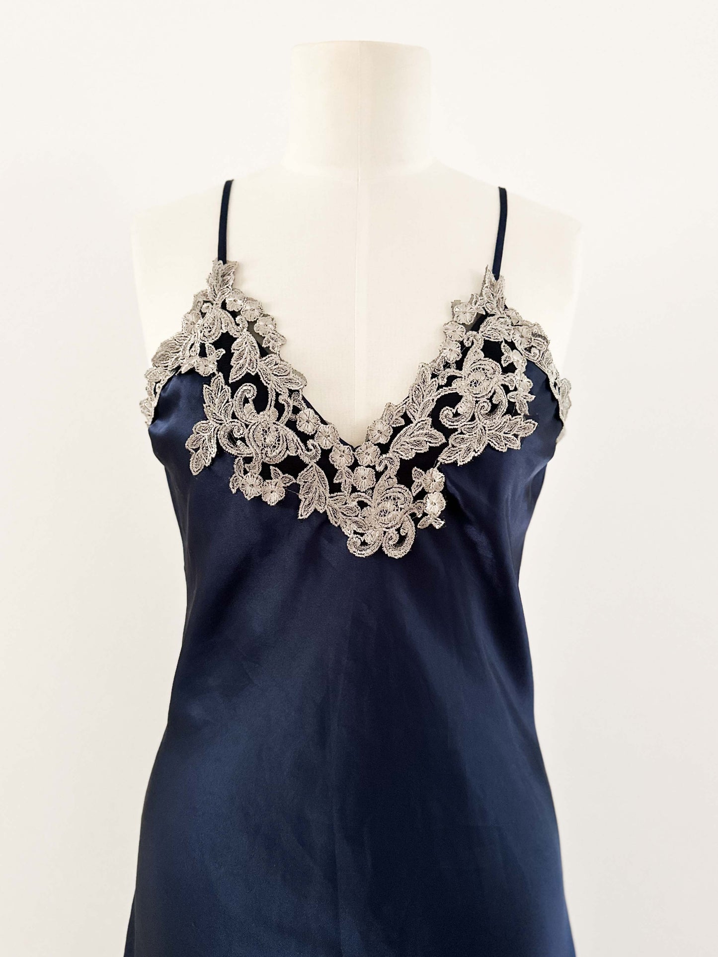 MARINE BLUE LONG DRESS (S - M)