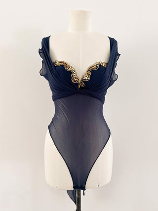 LA PERLA NAVY MULTIWAY BODYSUIT (80C/75D)