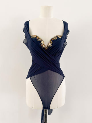 LA PERLA NAVY MULTIWAY BODYSUIT (80C/75D)