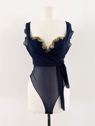 LA PERLA NAVY MULTIWAY BODYSUIT (80C/75D)