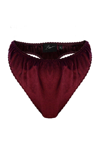 HIGH WAIST STRING BURGUNDY - LENAGERIE