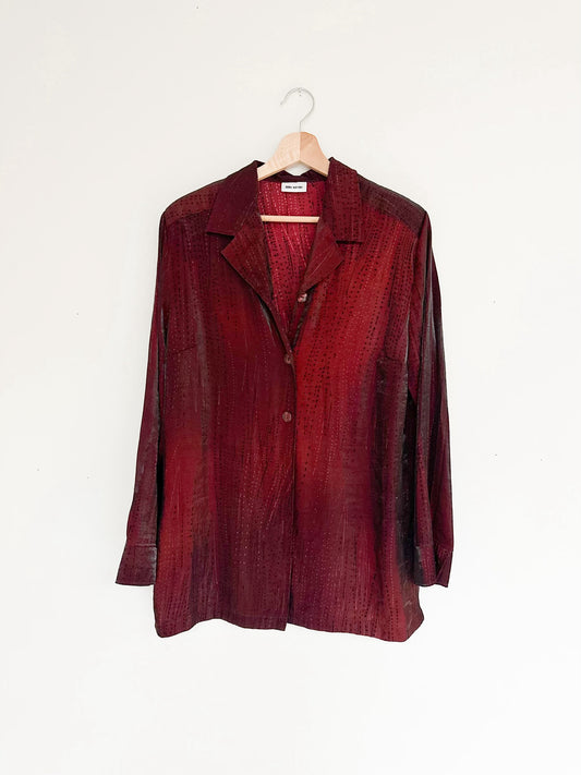 VISCOSE SHEEN BLOUSE (L - XL)