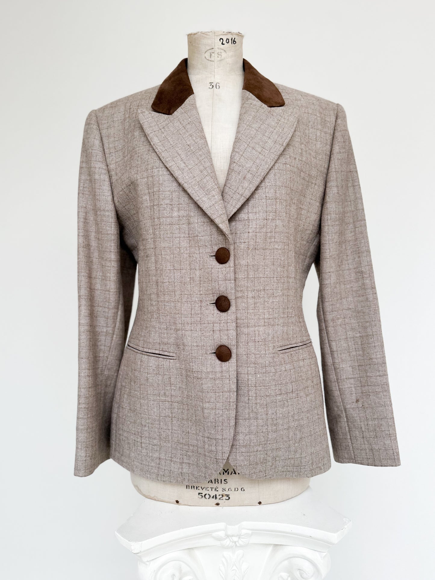 WOOL 2 TONE BLAZER (S - M)