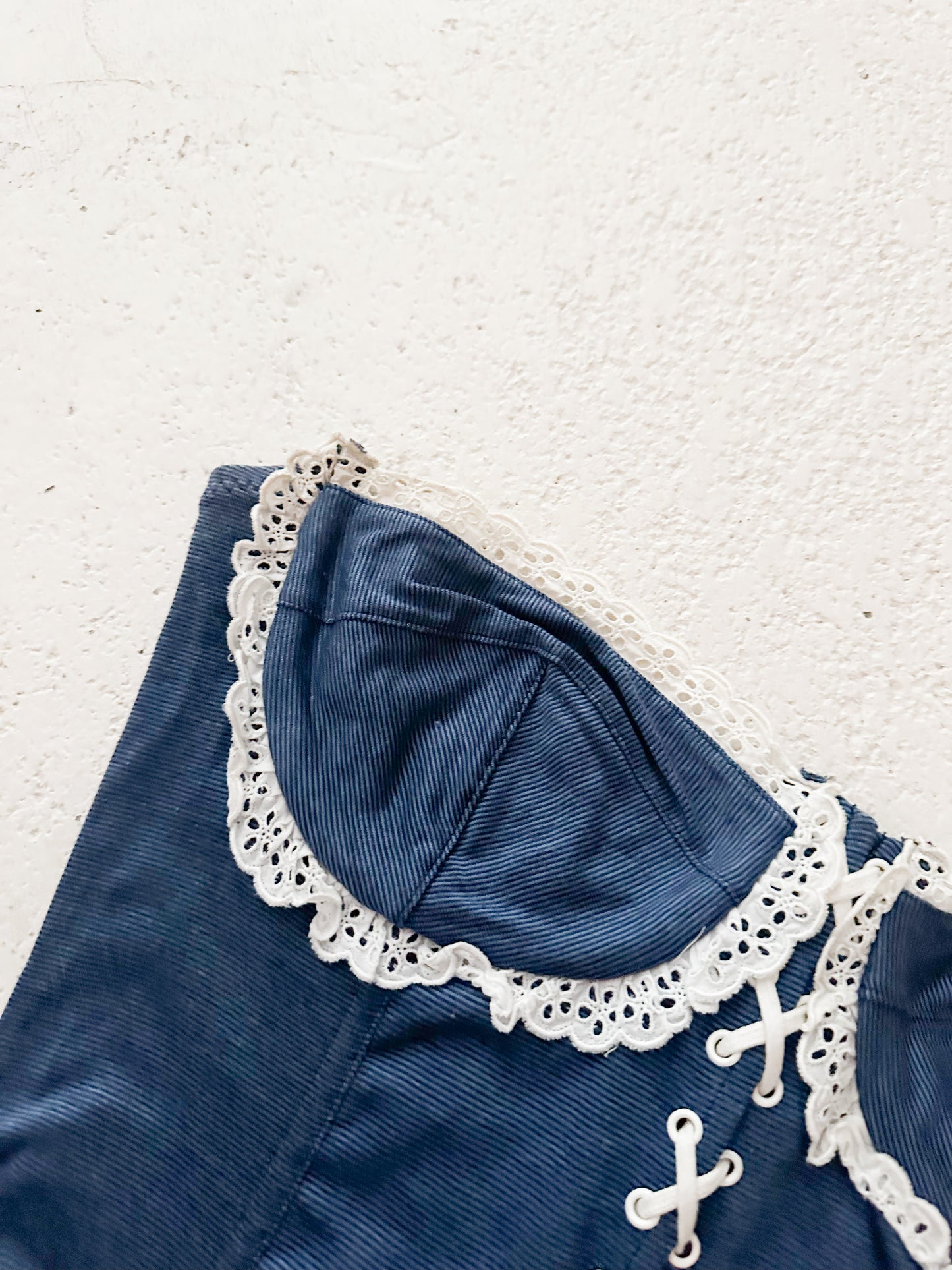 DENIM COTTAGE BUSTIER (75C/80B)