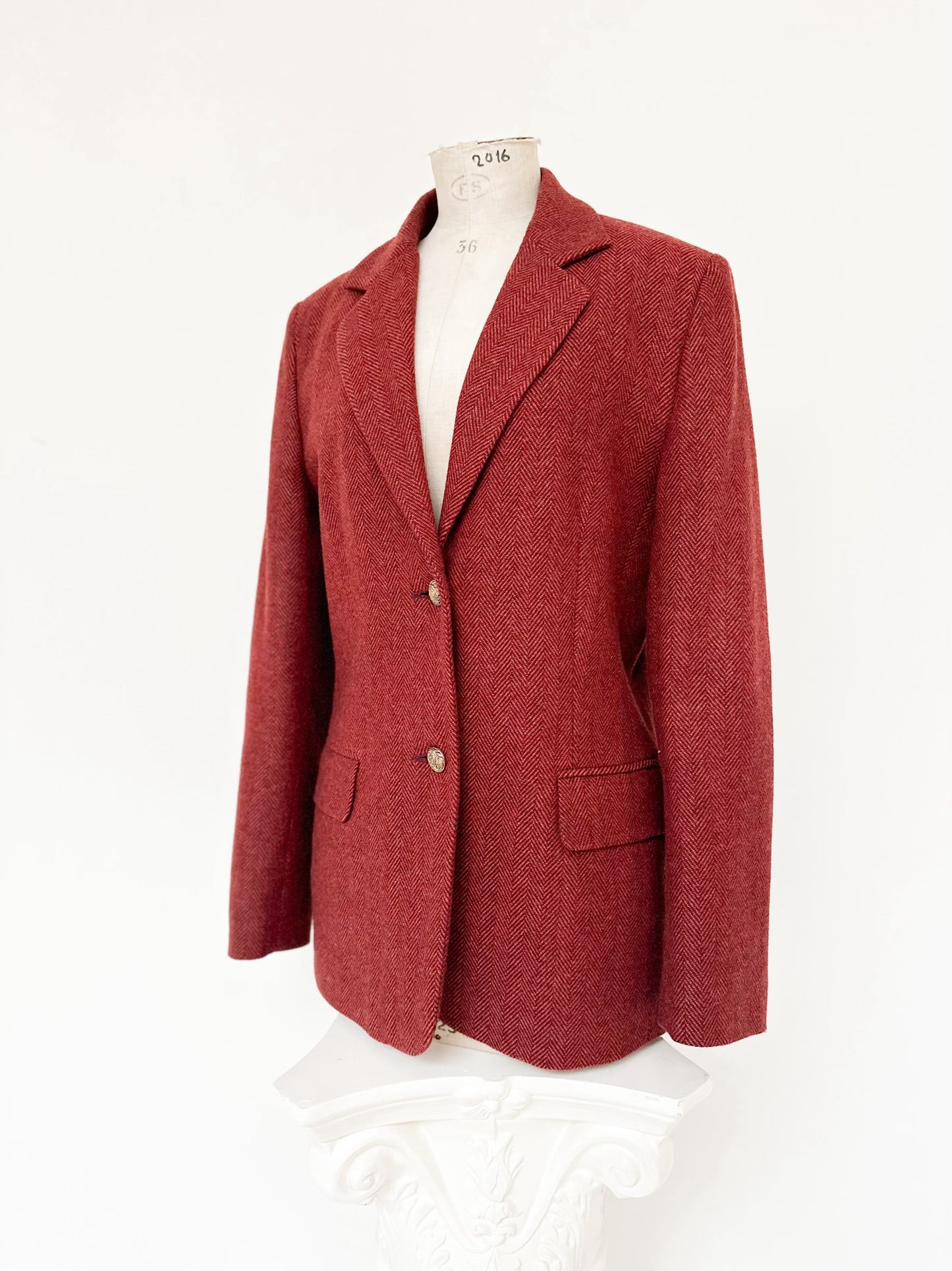 WOOL RED BLAZER (M - L)