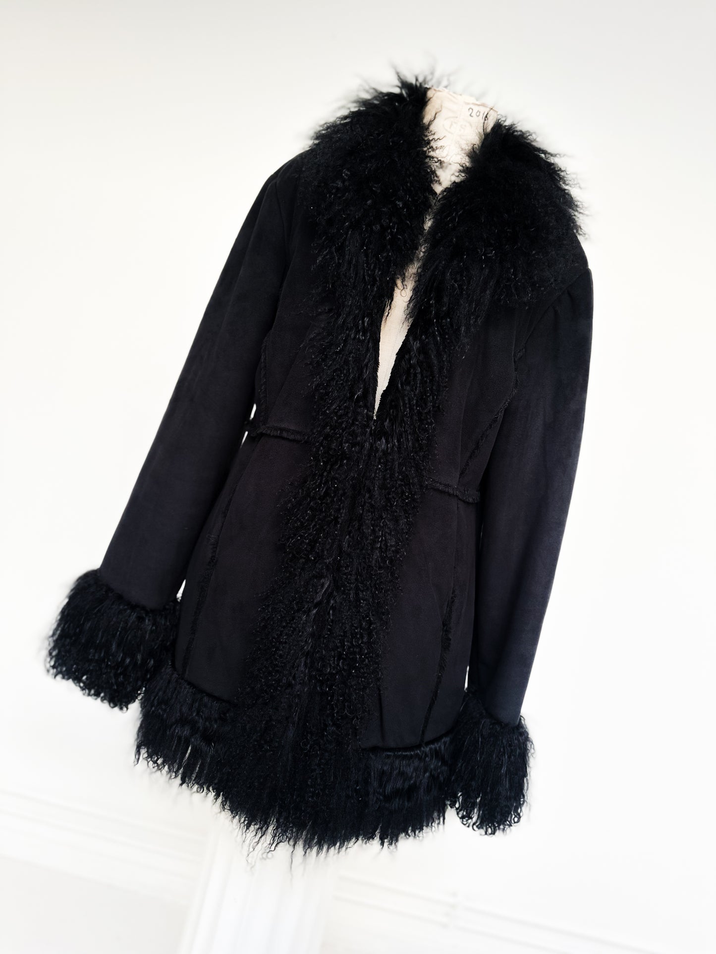 BLACK PENNY LANE COAT (S-M)