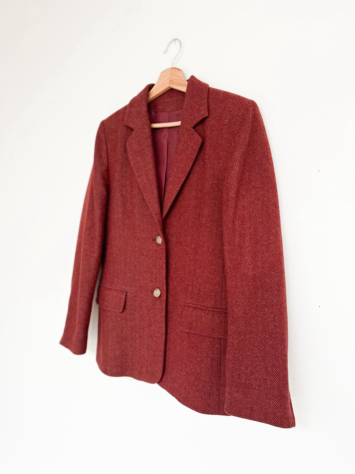 WOOL RED BLAZER (M - L)