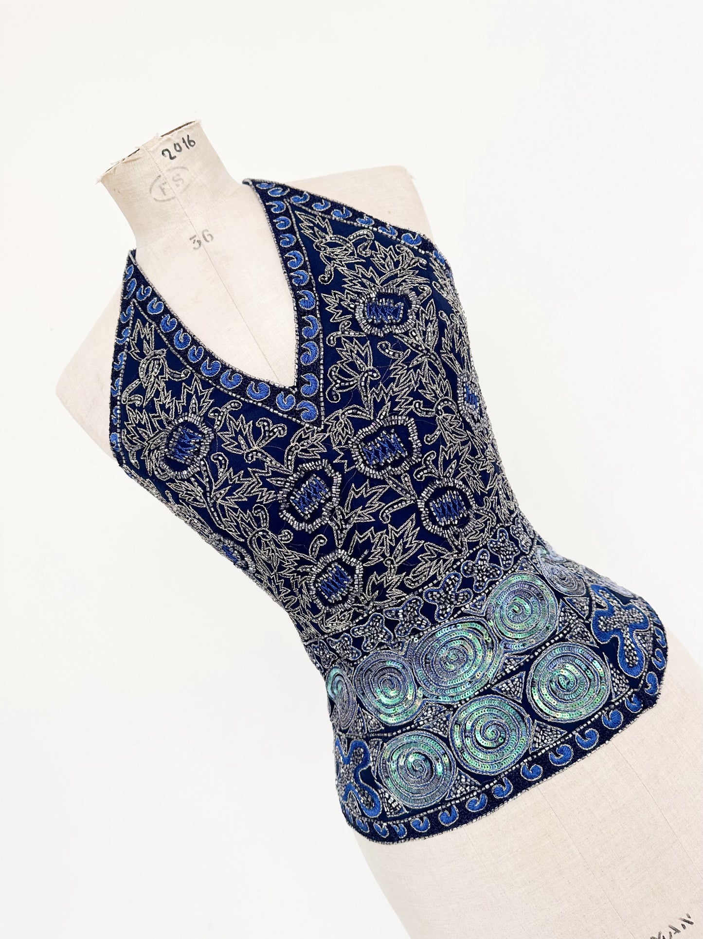 SILK BLUE MIDNIGHT CORSET (L - XL)