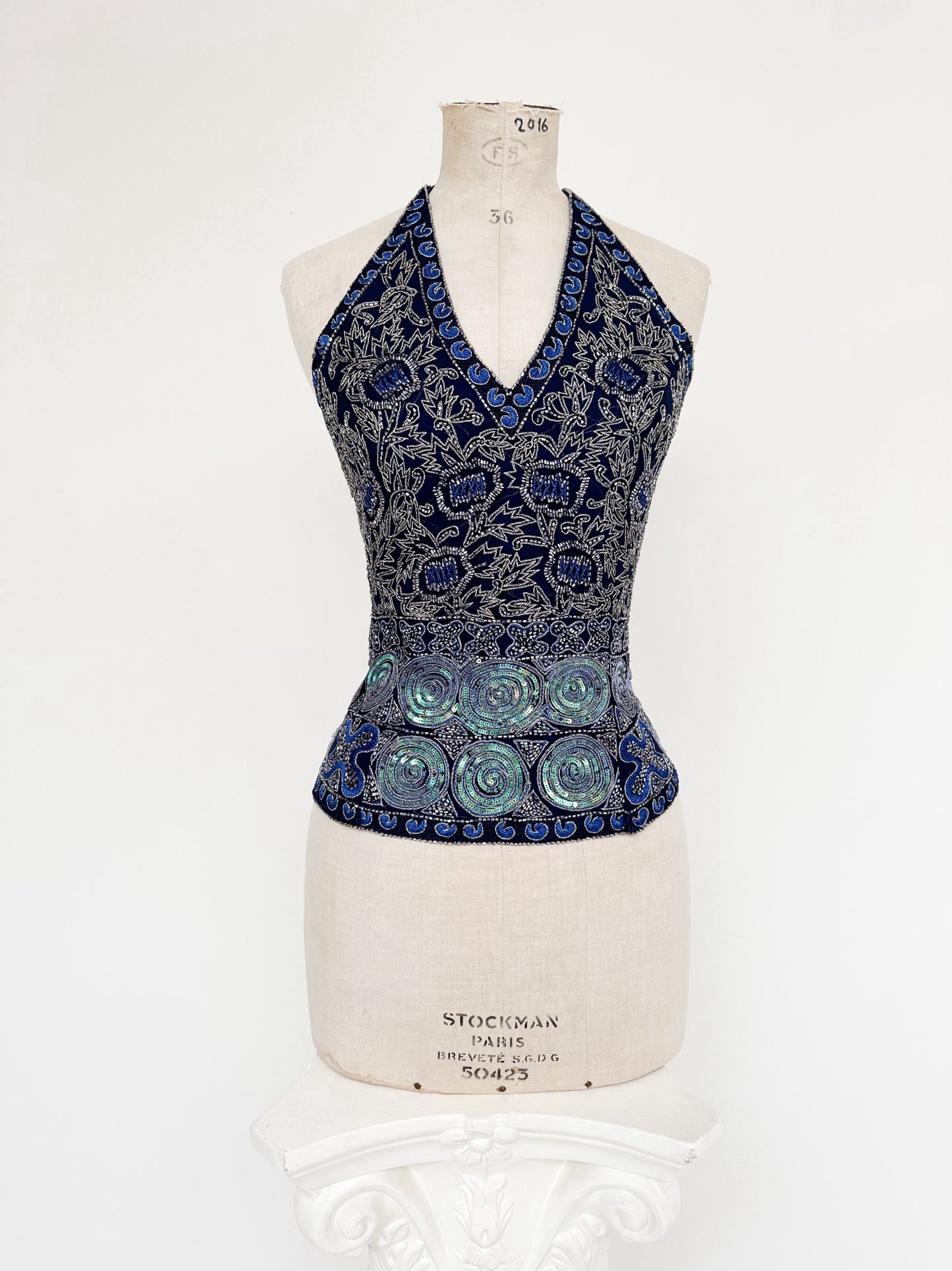 SILK BLUE MIDNIGHT CORSET (L - XL)