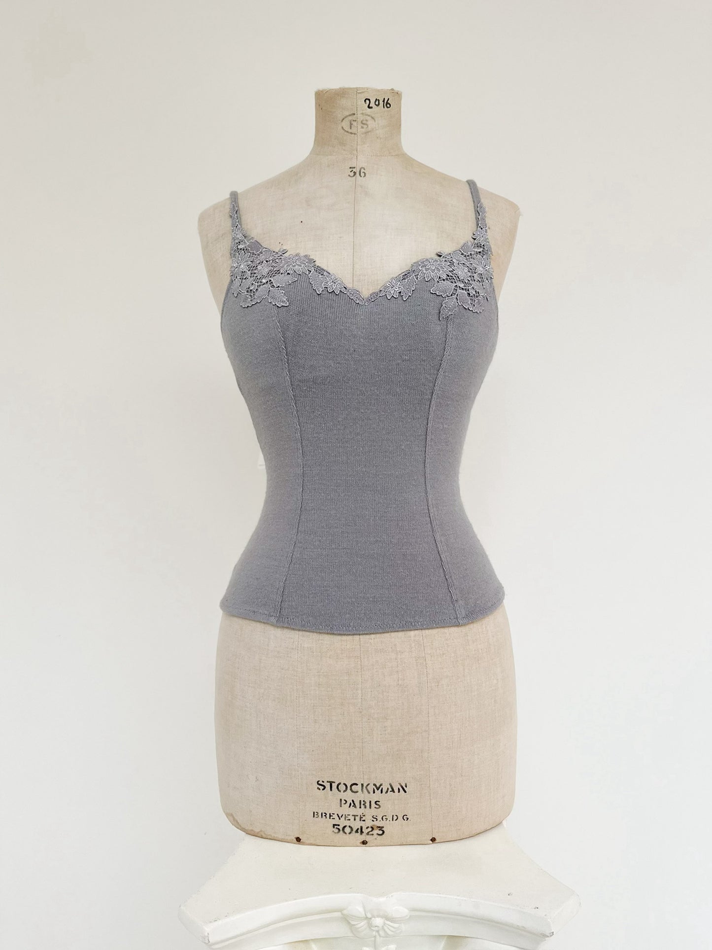 GREY KNITTED BUSTIER (75B/70C)