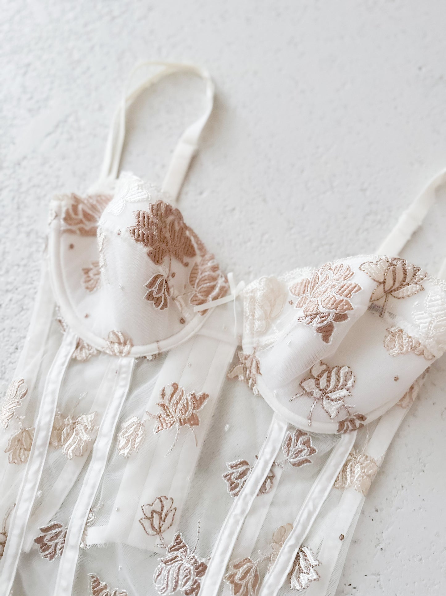 GOLDEN FLORAL BUSTIER (75B/70C)