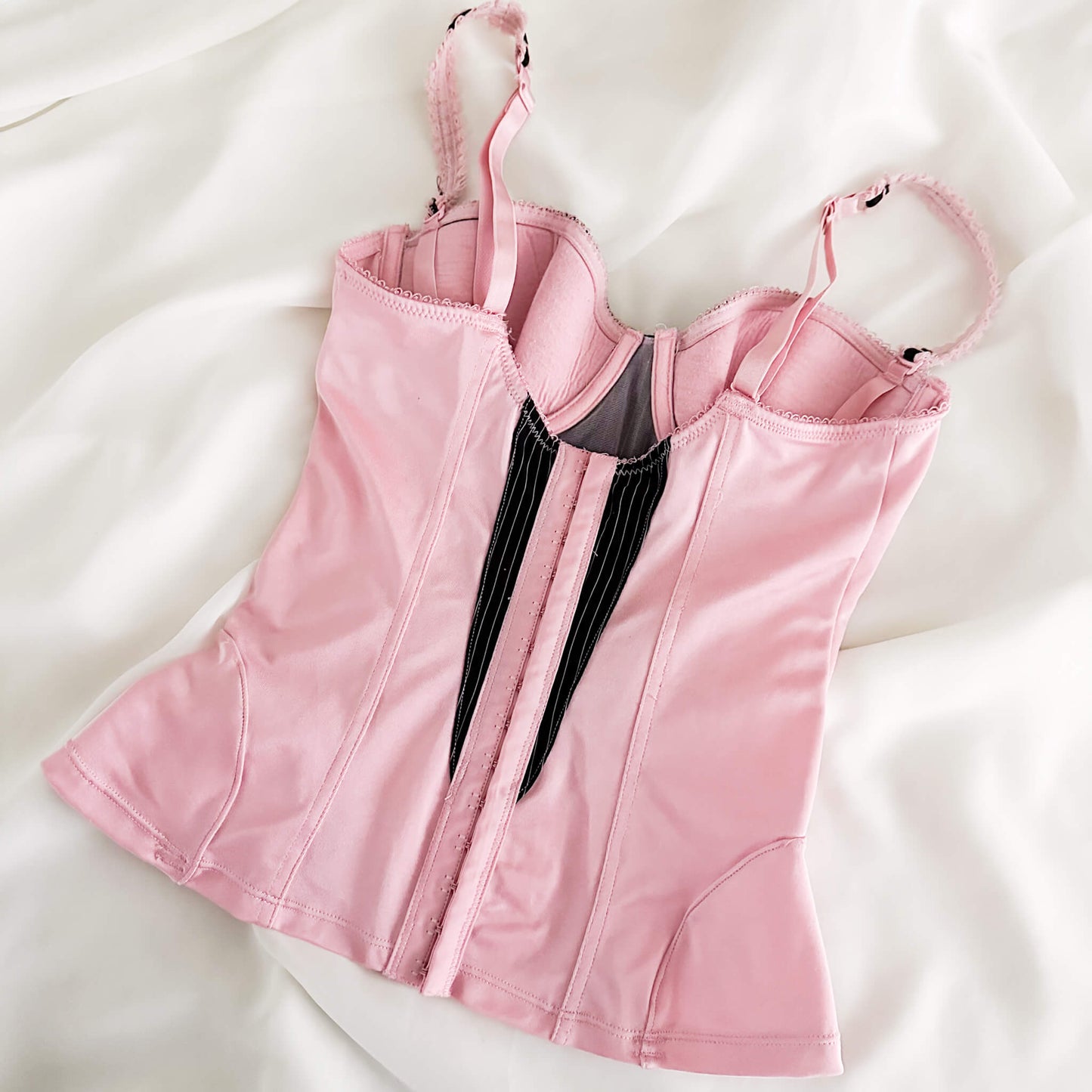 PINK PINSTRIPE BUSTIER (75B/70C)