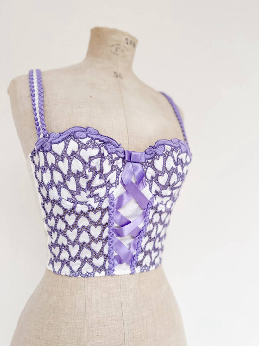 LILA HEARTS BUSTIER (75B/70C)