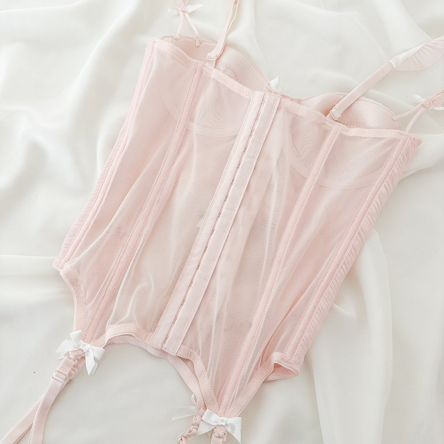 ROMANTIC RUFFLE TULE BUSTIER (75D/70E/80C)