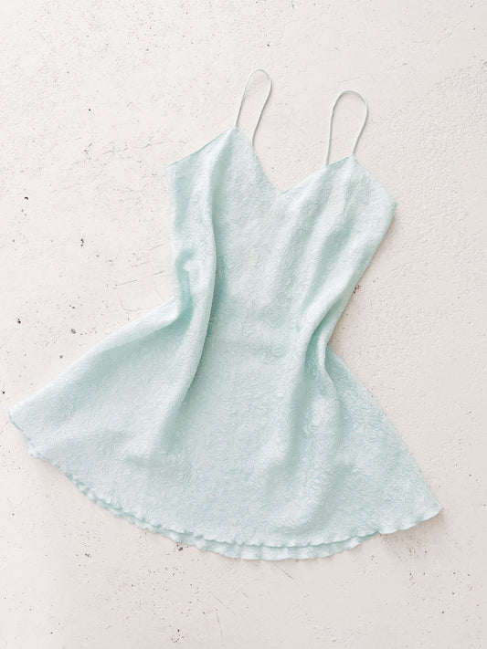 MINT JAQUARD CORSET DRESS (S - M)