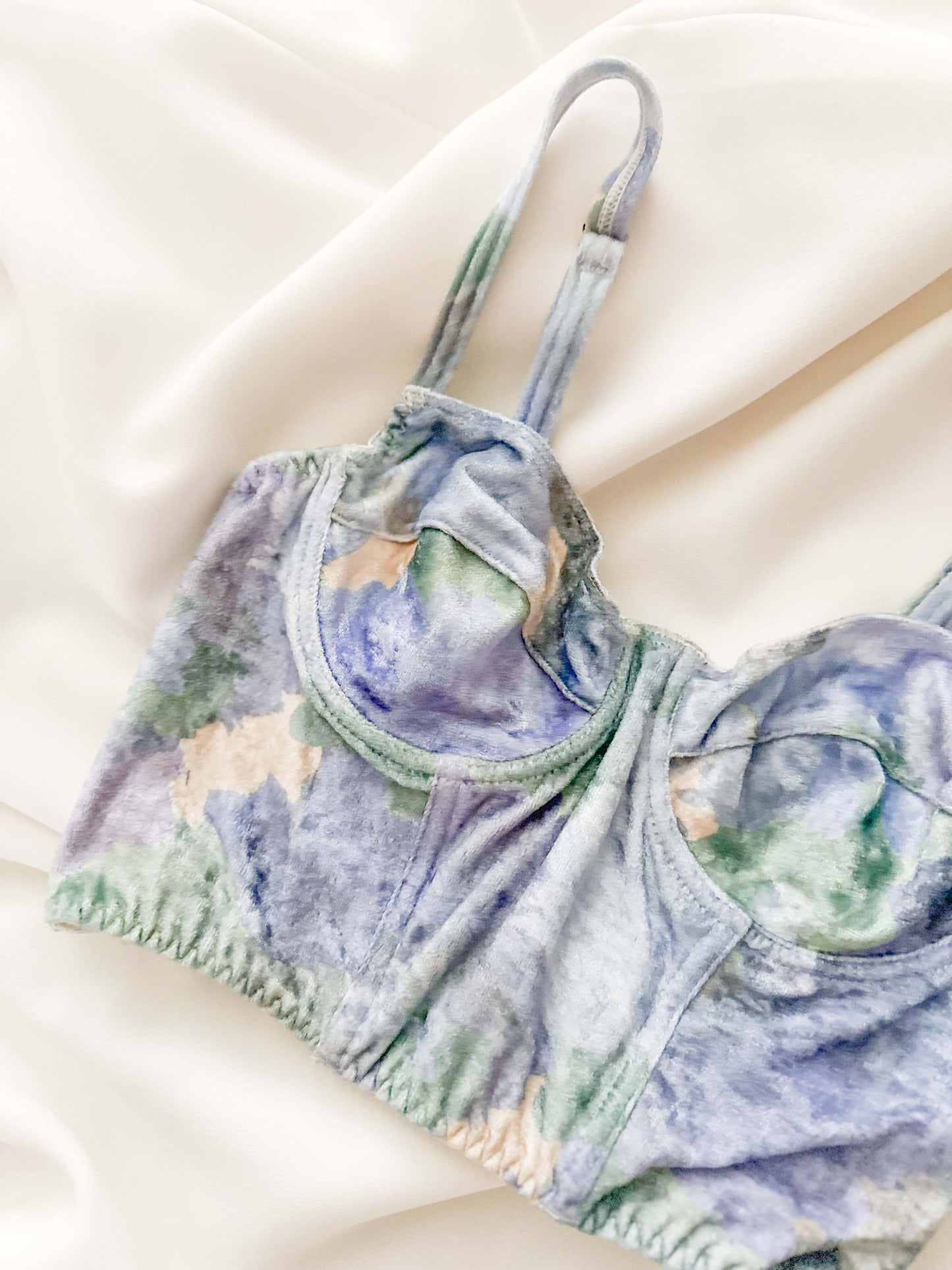 VELVET WATERCOLOR BUSTIER (70C/75B)