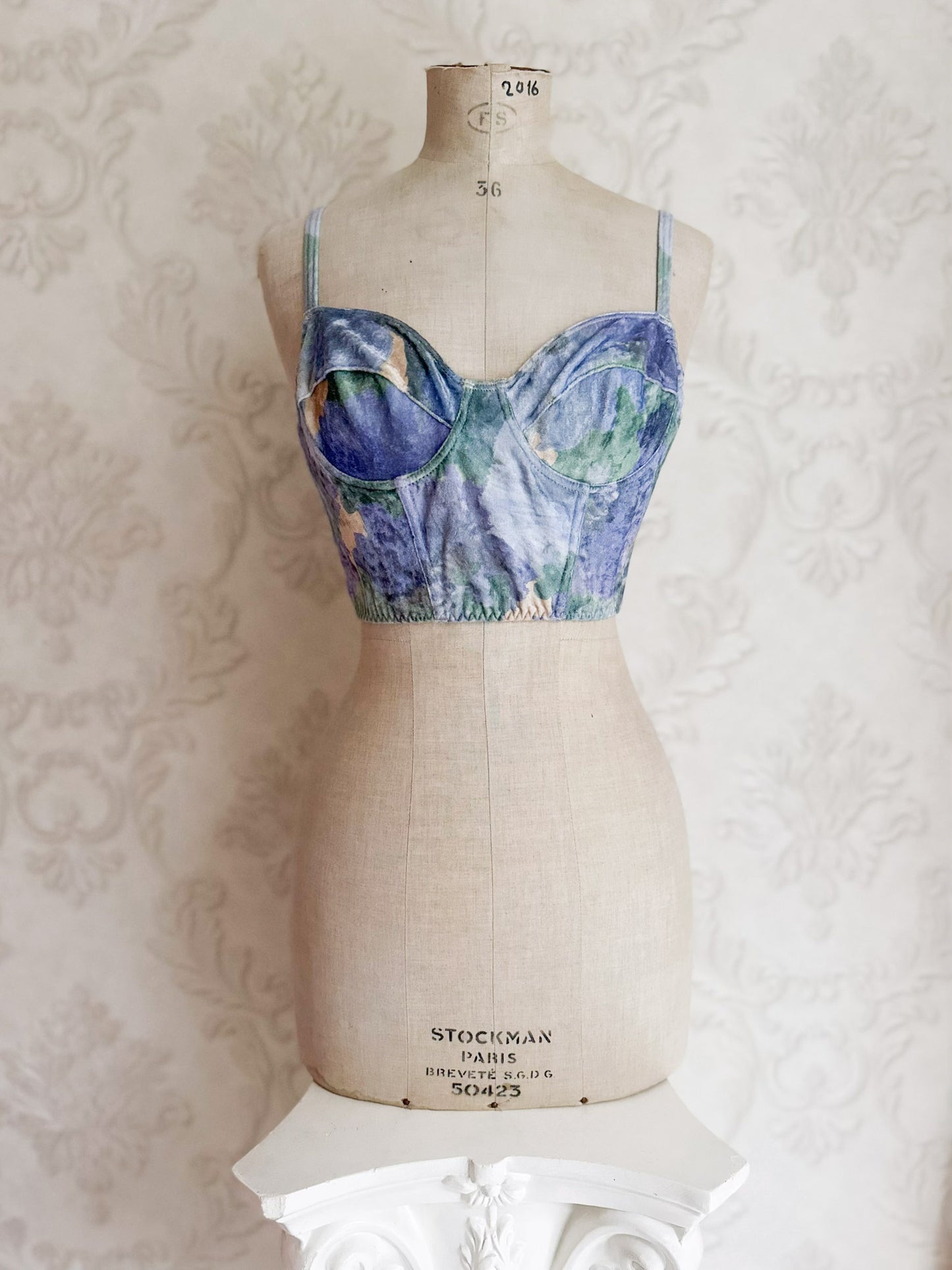 VELVET WATERCOLOR BUSTIER (70C/75B)