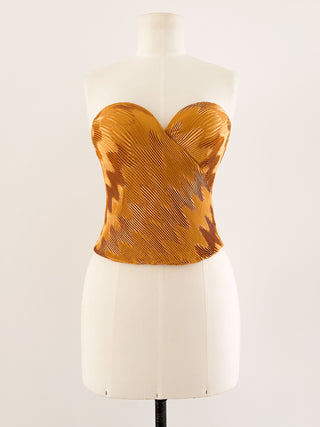 GOLD LA PERLE PLISSEE BUSTIER (70D/75C)