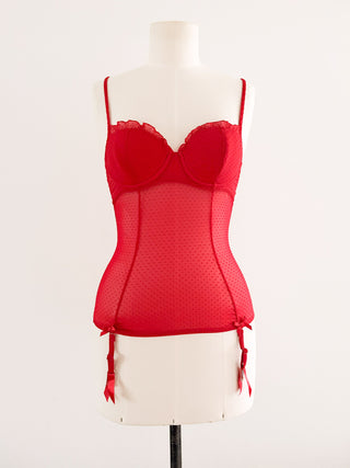RED POLKADOT BUSTIER (70B/75A)