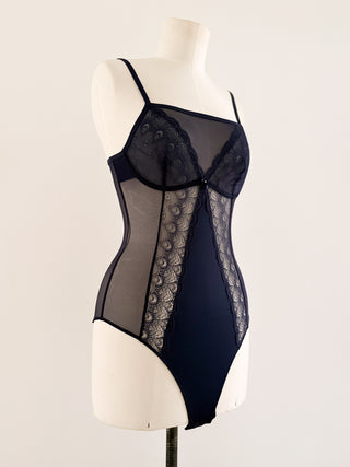 NAVY SQUARE NECKLINE BODY (75B/70C)