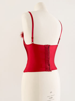 FEATHER RED BUSTIER (70B/75A)