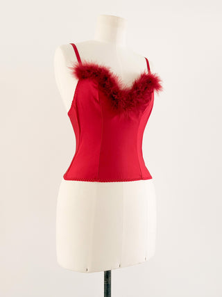 FEATHER RED BUSTIER (70B/75A)