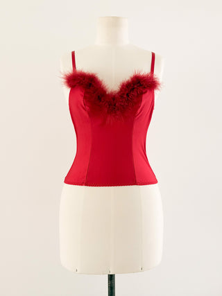 FEATHER RED BUSTIER (70B/75A)