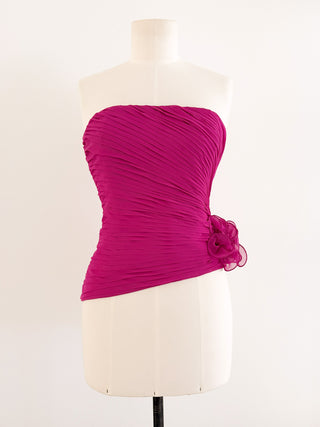 HOT PINK PLISSE CORSET (S - EU 36)