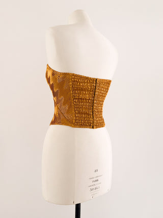 GOLD LA PERLE PLISSEE BUSTIER (70D/75C)