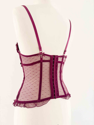 VELVET BUGANDY PLUM CORSET (75B/70C)