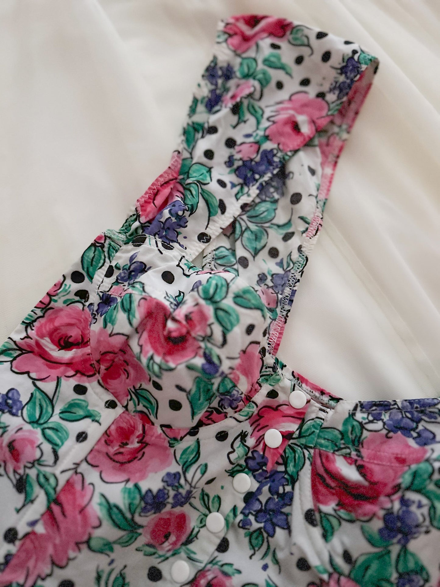 FLORAL 80'S BUSTIER (75B/70C)