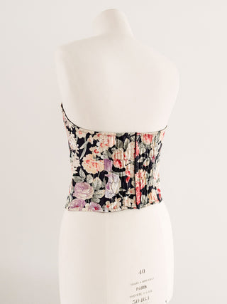 COTTON FLORAL CORSET (M, EU 38)
