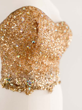 GOLDEN ROYAL SWAROVSKI CORSET (XS - EU 34)