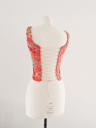 JAQUARD FLORAL CORSET (XS, EU 34)