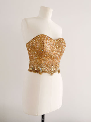 GOLDEN ROYAL SWAROVSKI CORSET (XS - EU 34)