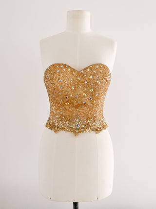 GOLDEN ROYAL SWAROVSKI CORSET (XS - EU 34)