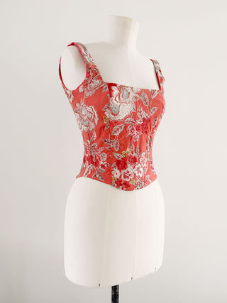JAQUARD FLORAL CORSET (XS, EU 34)