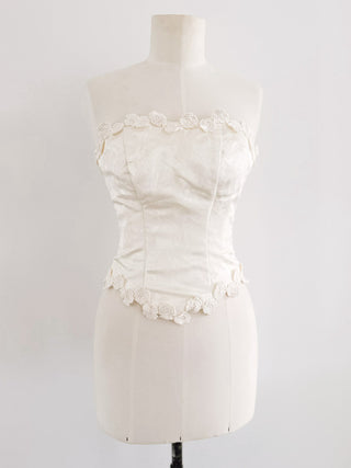 IVORY ZIPPER CORSET (S, EU 36)